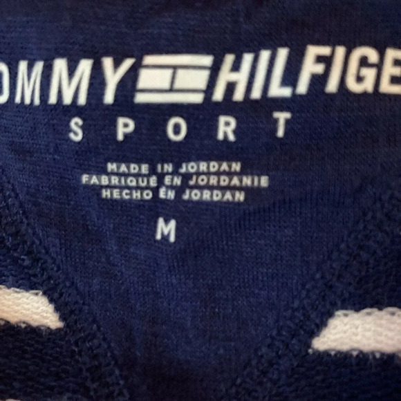 Tommy Hilfiger Women's Blue and White Striped Tunic Size Medium Nautical - Picture 9 of 10